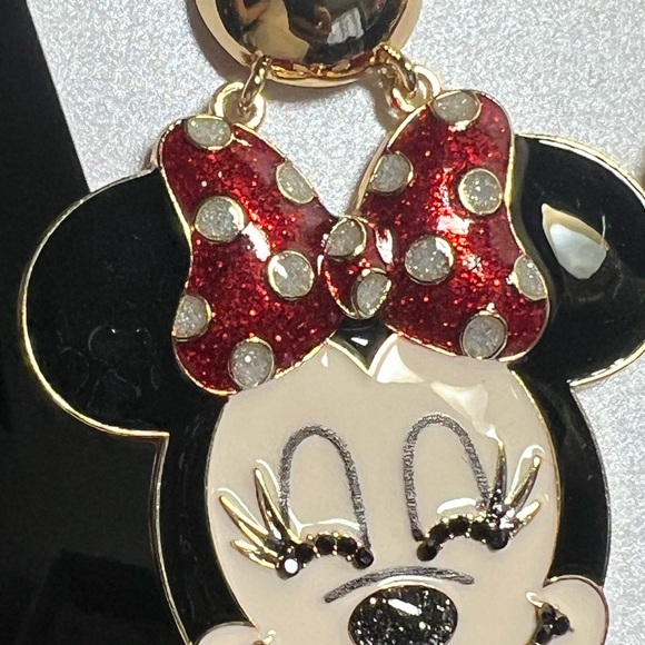 NEW BaubleBar x Disney Minnie Mouse Smile Dangle Earrings - Picture 6 of 11